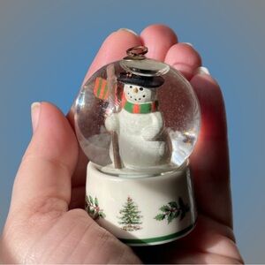 Vintage Spode Christmas Tree snowglobe ornament festive holiday